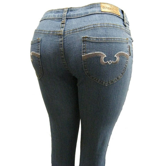 Women's Omega Skinny Stretch Jeans- Angle Wave 18, 3