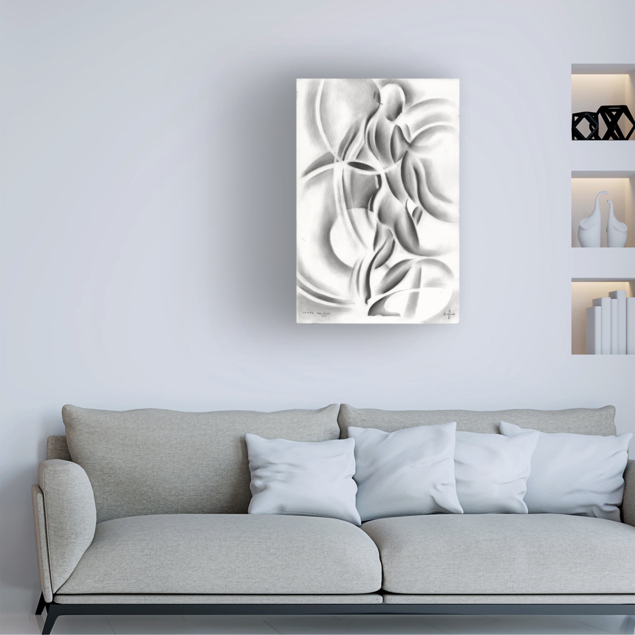 Trademark Fine Art Corne Akkers Roundism 11 08 16 Canvas Wall Art