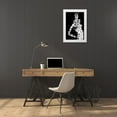 thumbnail image 3 of Blasko, Jan 11x14 White Modern Wood Framed Museum Art Print Titled - Dots Ii, 3 of 4
