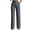Dark Gray Pants Women, variant on Dress Pants Women Business Casual Straight Leg Slacks Pant Striped Print High Waisted Work Trousers with Pockets Black XL