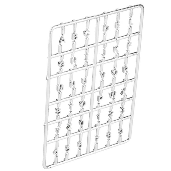 1/12 Doll House Letters Numbers, Doll House Front Door Furniture 10 X 6.5cm Non- Plastic Model Board For DollHouse For House Number Silver