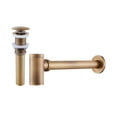 thumbnail image 1 of Queilt Antique bronze drain and siphon set, round model Bronze, 1 of 2