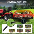thumbnail image 6 of ATV UTV Trailer Tow Behind Dump Cart, 1500 lbs 15 Cubic Feet Steel Dump Trailer, Garden Utility Trailer with Removable Sides, Heavy Duty Yard Garden Trailer Pull Behind Dump Trailer for Lawn, Red, 6 of 8