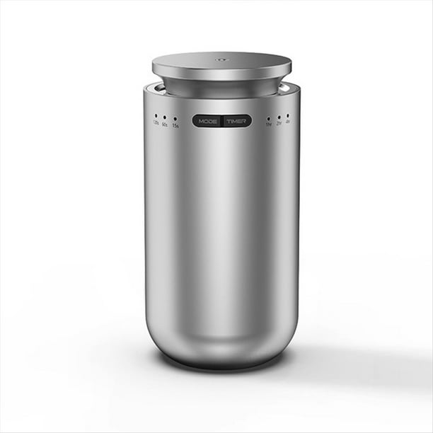 Difusor de Aroma Portátil para Coche, Ambientador Eléctrico para el Hogar, Recargable, Plateado.