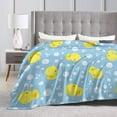thumbnail image 4 of Cute Rubber Ducks Throw Blanket Ultra Soft Warm All Season Decorative Fleece Blankets for Bed Chair Car Sofa Couch Bedroom 60"X50", 4 of 6