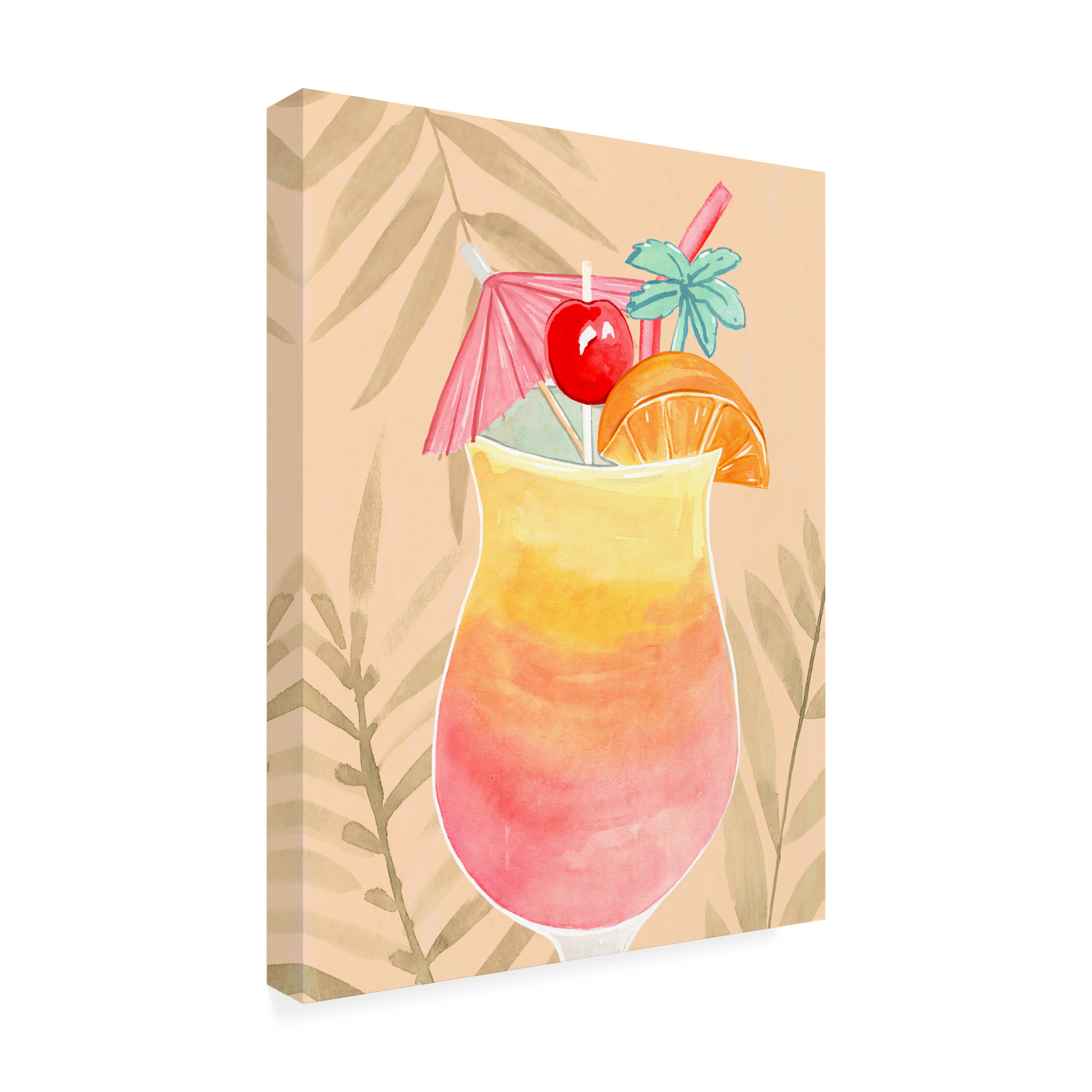 Annie Warren 'Tropical Cocktail IV' Canvas Art