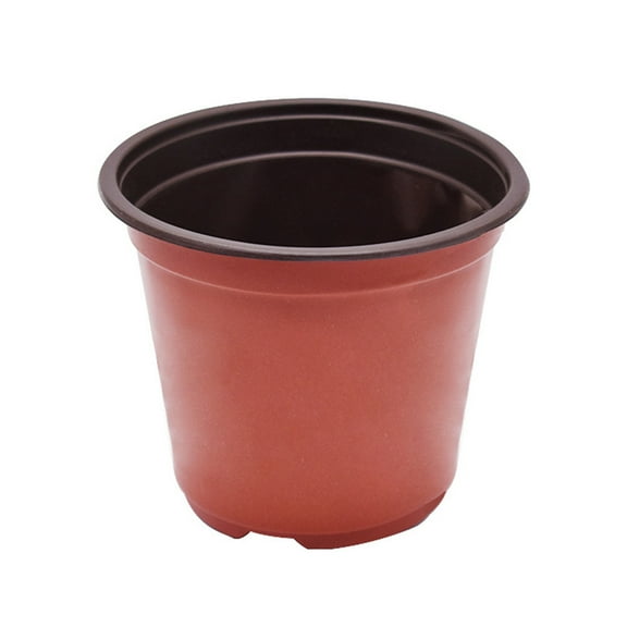 Plastic Planter Nursery Seedlings Pots - 5 Inches 100Pcs Flower Plant Container Seed Starting Pot for Outdoor Succulents Seedlings Cuttings Transplanting