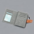 thumbnail image 4 of Stylago Canvas Wallet for Men Zipper Credit Card Holder Students Shopping Purses Portable Button Clutch Bag Grey, 4 of 6