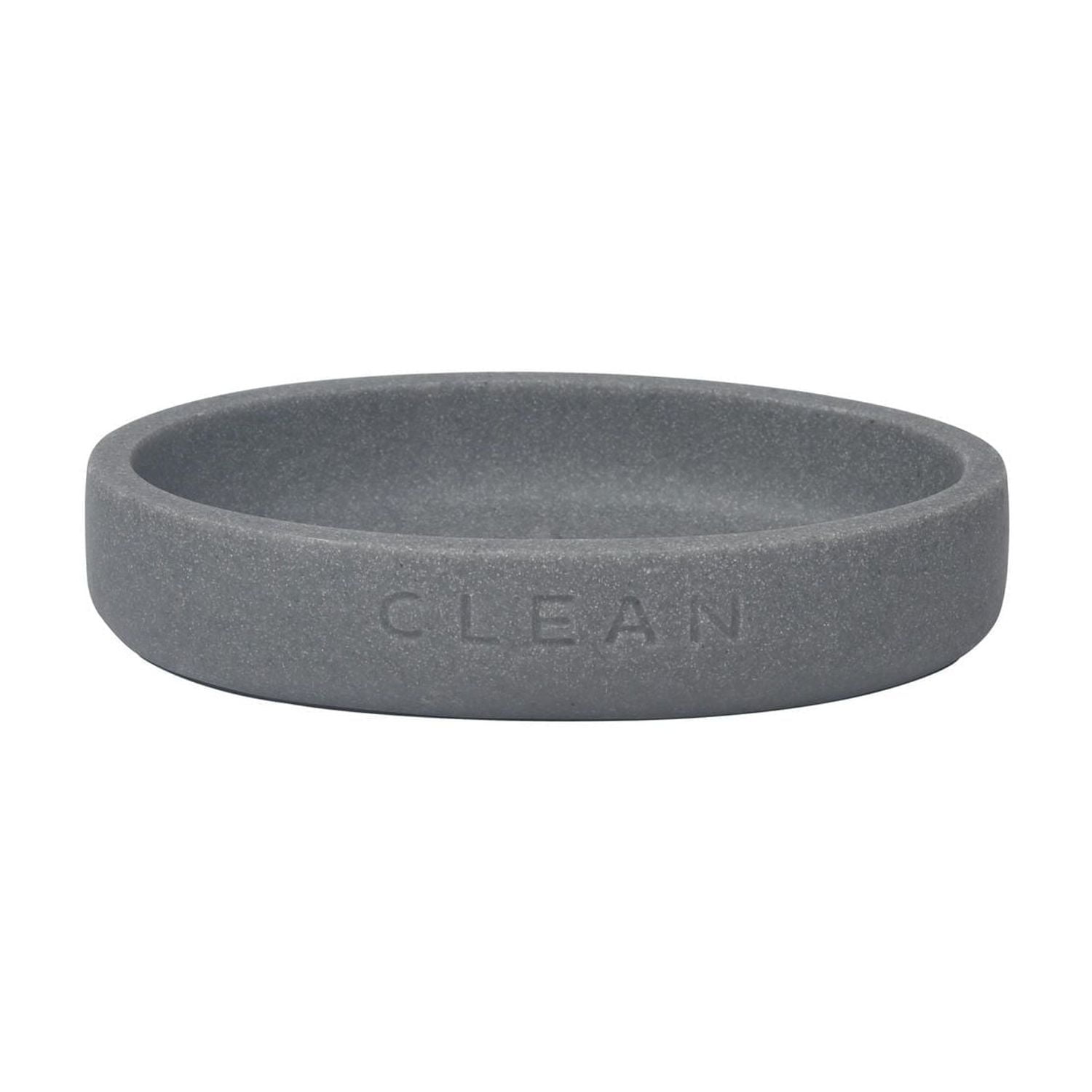 hometrends Grey Sandstone Soap Dish, 1 sandstone resin soap dish for bathroom use, Sandstone soap dish