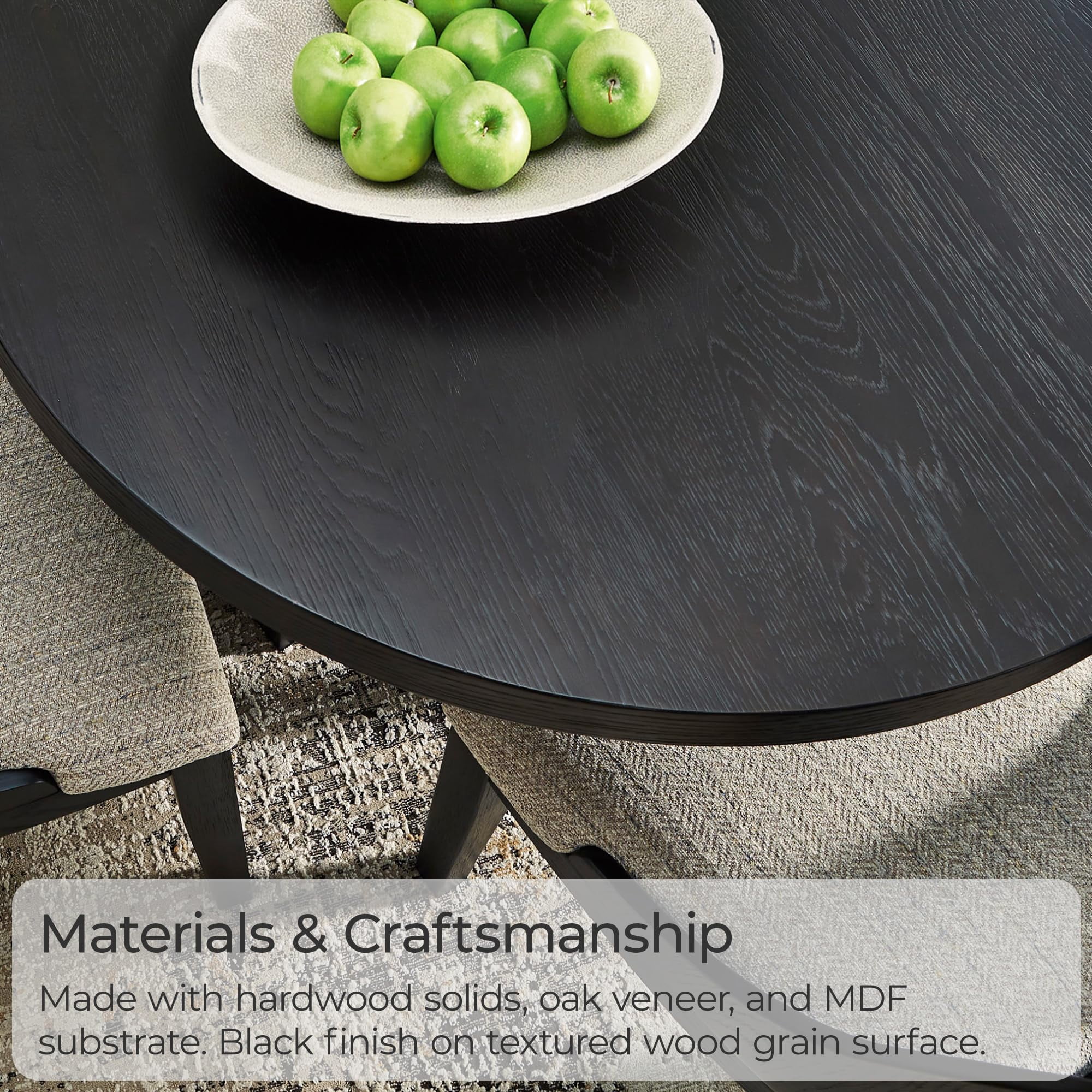 Signature Design by Ashley Rowanbeck Black Dining Table