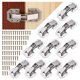 thumbnail image 1 of 10 bisagras de armario con tornillos, bisagras de cierre suave para puertas de armario de cocina, bisagra de 90 grados Sincero  Hogar, 1 of 5