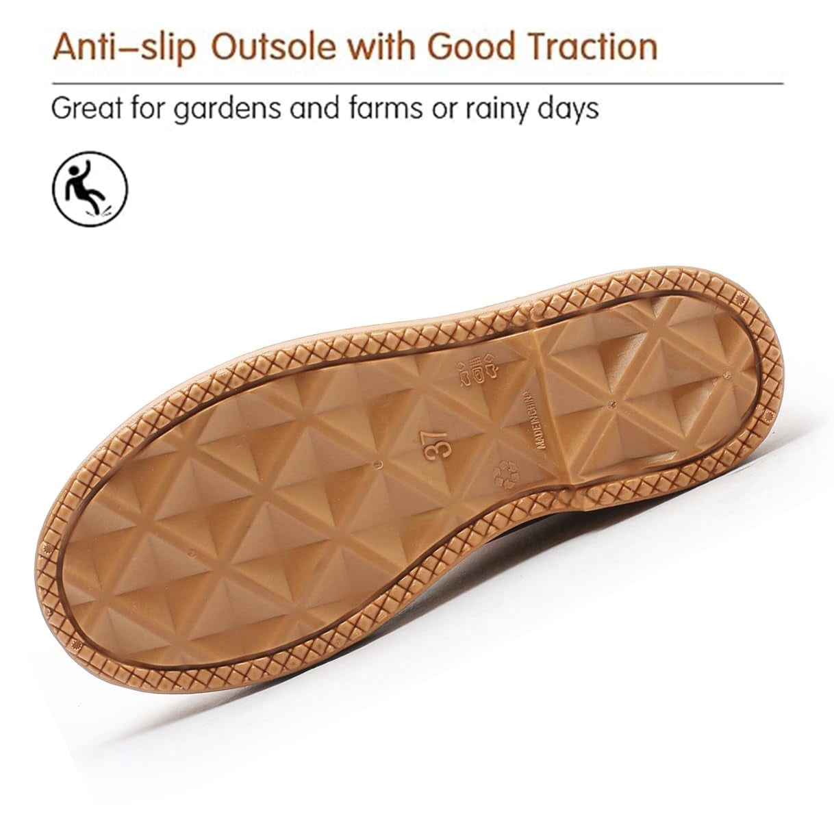 AUXDIQ Rain Shoes Women Mid-calf Boots Waterproof Rain Boots Outdoor Garden Shoes