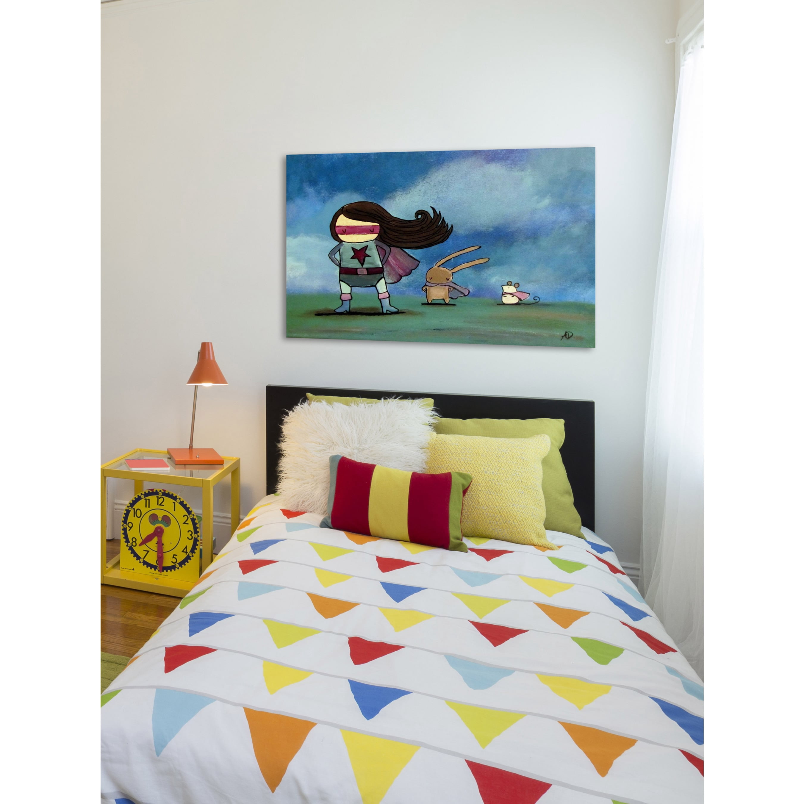Marmont Hill "Super Heroes" by Andrea Doss Painting Print on Wrapped Canvas