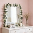 thumbnail image 6 of Twfbrm Artificial Flowers Garland, 5.9 Ft Realistic Crabapple Flower Vine with Eucalyptus Leaves, UV-Resistant Faux Hanging Flowers Plants, Spring Decor Greenery Garland for Mantle Wedding Arch, 6 of 6