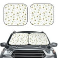 thumbnail image 2 of Xecao Bee for Foldable Car Sun Shades (2-Pack) offer sun protection with an easy-fold design for convenient windshield shading., 2 of 7