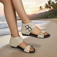 Beige Women Comfortable Fish Mouth Boot Sandals Pu Casual Outerwear ...