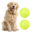 thumbnail image 1 of 2pcs 9.5 Inch Oversize Giant Tennis Balls Inflatable Tennis Ball with Pump Dog Toy Balls, 1 of 8