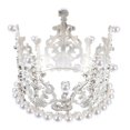 thumbnail image 2 of Mini Crown Cake Topper Photography Accessory For Children Silver 1Set, 2 of 3