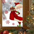 thumbnail image 2 of Pegatinas de pared de Papá Noel de copo de nieve de Navidad, pegatinas electrostáticas, ventana, pegatinas de pared decorativas visuales de doble cara, 2 of 3