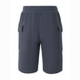 thumbnail image 5 of QingYiHua Shorts for Men 2025 Summer Casual Solid Color Drawstring Elastic Waist Mens Cargo Shorts with Pockets Fishing Hiking Outdoor Shorts Clearance Gray,L, 5 of 8