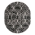 thumbnail image 3 of Unique Loom Tucson Collection Area Rug - Pima (8' x 10' Oval Black/Ivory), 3 of 7
