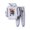 Light Gray, variant on mgoYE Toddler Baby Boy Fall Winter Outfit Contrast Color Long Sleeve Sweatshirts Stretch Jogger Pants Newborn Clothes Set