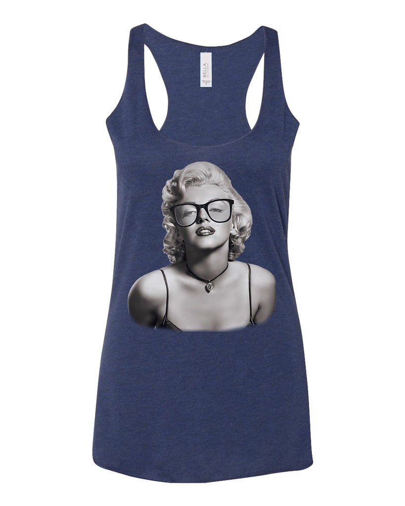 Mens Marilyn Monroe Nerdy KT T130 Black Sleeveless Vest Hoodie