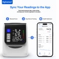 thumbnail image 6 of Alphamed No Wrap Upper Arm Blood Pressure Monitor with Bluetooth Digital One Button Automatic Barrel BP Monitor for Seniors Home Use, 6 of 9