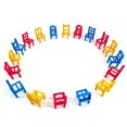 GDDTOY Chair Game Stacking Chair Game With 24 Mini Chairs Children