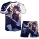 thumbnail image 1 of Regalos de cumpleaños para niños, trajes de Demon Slayer, camisetas de manga corta con estampado de dibujos animados de verano, pantalones cortos, 2 unids/set, trajes informales 6T Gao Jinjia LED, 1 of 2