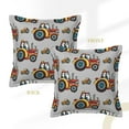 thumbnail image 3 of Bingfone Decorative Pillow Covers 16"X16" Cartoon Tractor Couch Pillow Cases Modern Farmhouse Covers For Couch Sofa Bed, 3 of 9