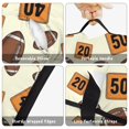 thumbnail image 6 of Football Number Beige Pattern Teens Toddler Nap Mat with Pillow, Sleeping Mat Bag for Preschool Daycare 60"x20", 6 of 6