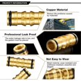 thumbnail image 3 of Garden Hose Connectors Double Male Hose Connectors Brass Hose Fittings for Garden Hose Faucet (4 Sets), 3 of 4