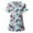 Mint Green, variant on TopLLC Womens Plus Size Scrubs Women Short Sleeve V-neck Tops Uniform Printed Pockets Blouse Tops Casual Nurse Shirts Scrubs on Clearance