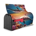 thumbnail image 3 of Yiaed Underwater Plant Dolphin Print Mailbox Covers, Magnetic Mailbox Cover, Mail Box Covers for Garden Outdoor Decor Box Covers-21x18 in, 3 of 8