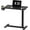 Black, variant on CZMDZH Adjustable C Table with Wheels, Mobile Snack Side End Table Sofa Couch Bedside Table Laptop Cart TV Tray Night Stand Small Space Side Table(23.6" W x 13.8" D,White)