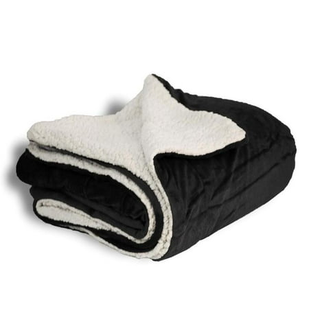 

FleecePro MICRO MINK SHEPRA BLANKET(50 X 60 )-DAL-SHP-8000-BLACK