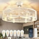 thumbnail image 1 of Ventilador de techo DINGLILIGHTING 26" sin aspas con luz industrial, 1 of 9