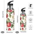 thumbnail image 2 of Yayeee 20oz Insulated Water Bottle Double Wall Stainless Steel with Flip Straw Lid, Apple Leaves Pattern, 2 of 7