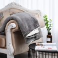 thumbnail image 5 of Premium Double-Layer Sherpa Fleece Blanket - Camel | Year-Round Warmth & Comfort | Modern Minimalist Design | Solid Color for Versatile Decor | Customizable Options Available | In-Stock for, 5 of 5