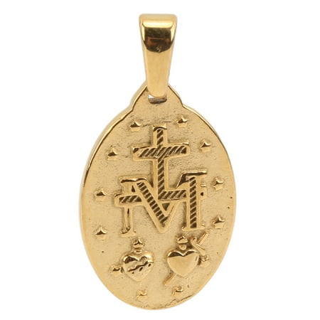 Catholic Medal Gold Color Metal Material Jesus Necklace Durable For Jewelry Making...