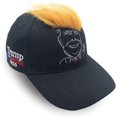 thumbnail image 1 of Gorra de béisbol 2024 con pelo, gorra de béisbol con peluca de Donald Trump Make America Great Again bordada ultra ajustable MAGA (58-60 cm), 1 of 2