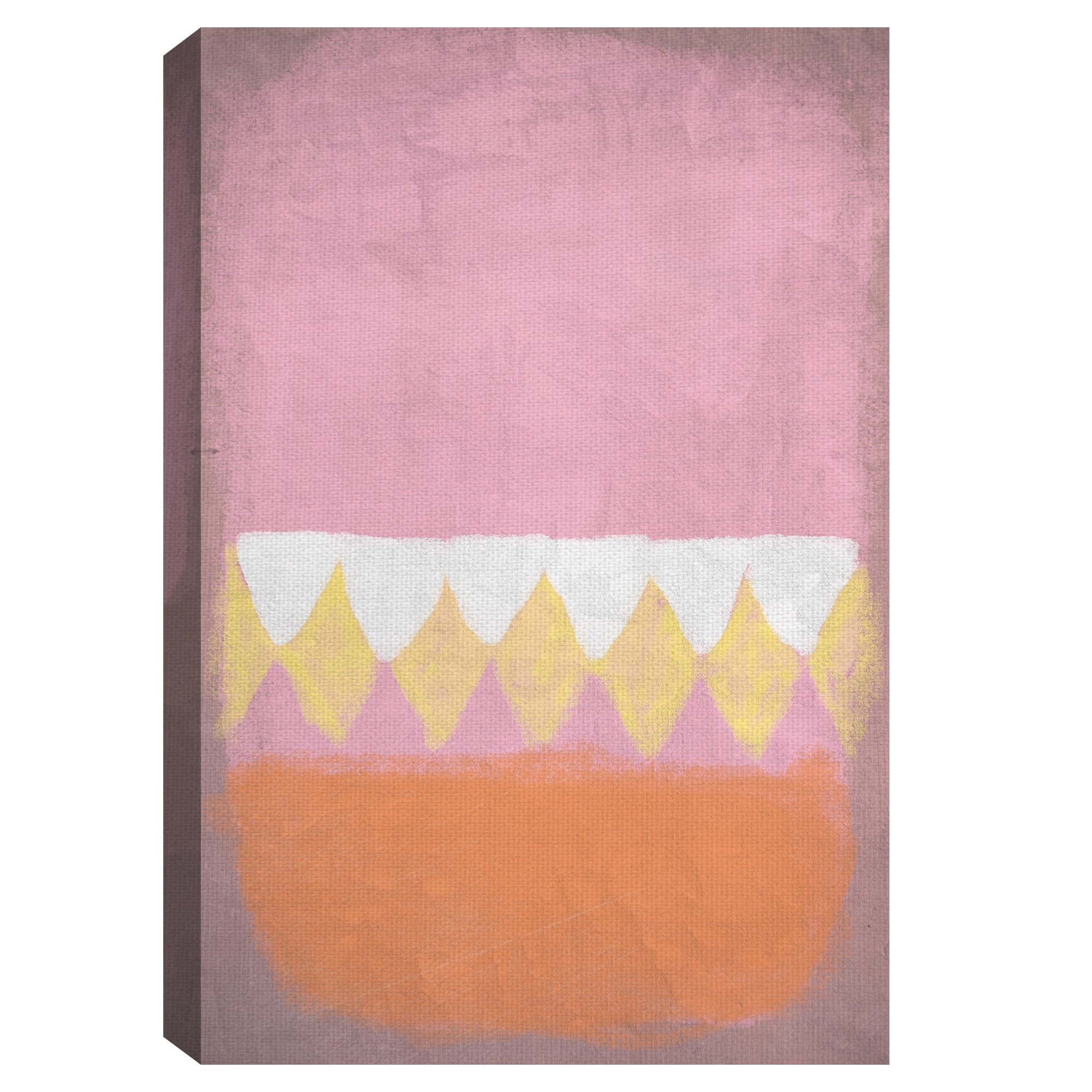 Masterpiece Art Gallery Royale Pink Abstract By Belle Maison Canvas Art Print 24" x 36"