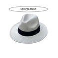 thumbnail image 3 of Unisex Cowboy Classic Fedora Hat For And Timeless Elegant Wide Brim Sun Winter Warmth Casual Dressy Occasions Coffee One Size, 3 of 5