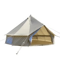 Mongolian Tent White 900D Oxford PU3000mm 6-8 Person 21.3kg for Camping