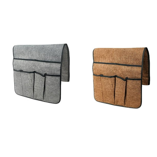 Organizadores de apoyabrazos de sofá Sofá Bolsa De Almacenamiento Control Remoto Candy Book Cosmetic Armrest Container 4 Fanmusic Organizadores de apoyabrazos de sofá