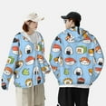 thumbnail image 6 of Gaeub Kawaii Sushi Men's and Women's UPF 50+ Long-Sleeved Sun Protection Clothing, Fishing Shirt Long Sleeve Zip - X-Large, 6 of 9