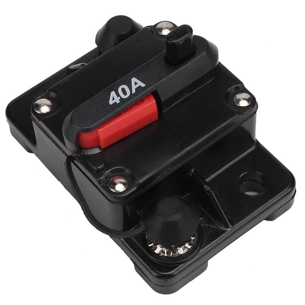 Fusible De Autorecuperación Del Disyuntor En Línea Reiniciable De Audio Estéreo Para Automóvil (40A) 12V 30A/40A/60A Minnieouse VI002604-00