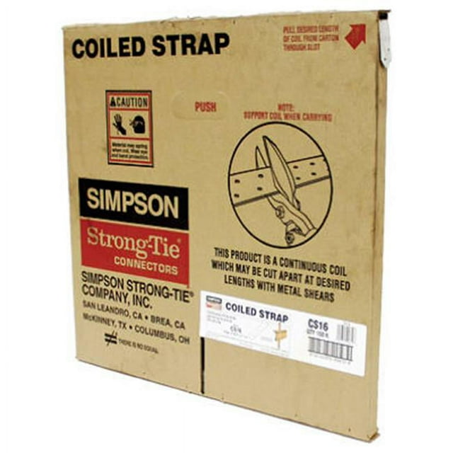Simpson Strong Tie CS16 17 x 16 Po. Sangle Enroulée 16 Gauge