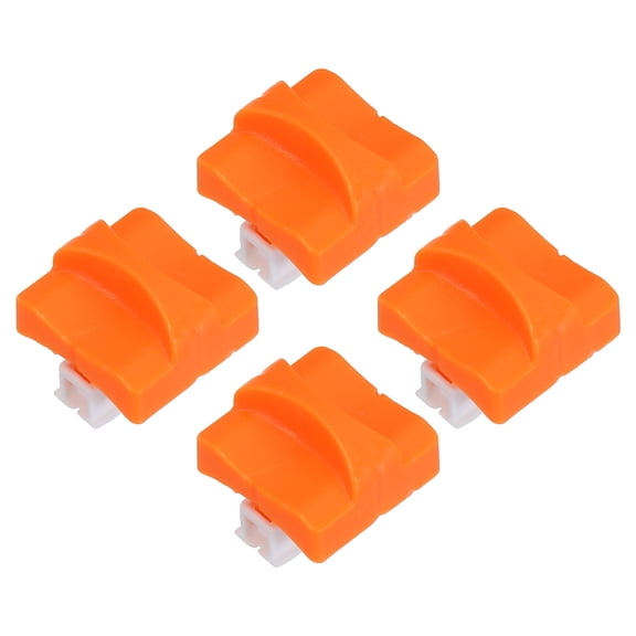 Uxcell Paper Cutter Replacement Blade, 4 Pcs A4 Size Portable Hidden Paper Trimmer Slicer Blade Refill Parts, Orange